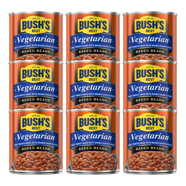 BUSH'S BEST Vegetarian Baked Beans- Canned Beans, Baked Beans,Kosher, Source of Plant