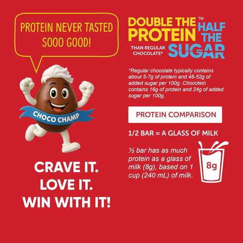 16g (71% 3.5 oz (100g), Pack 3 Chocotein - Protein Rich Fine Chocolate - SWISS Made Premium Dark Chocolate Cocoa)