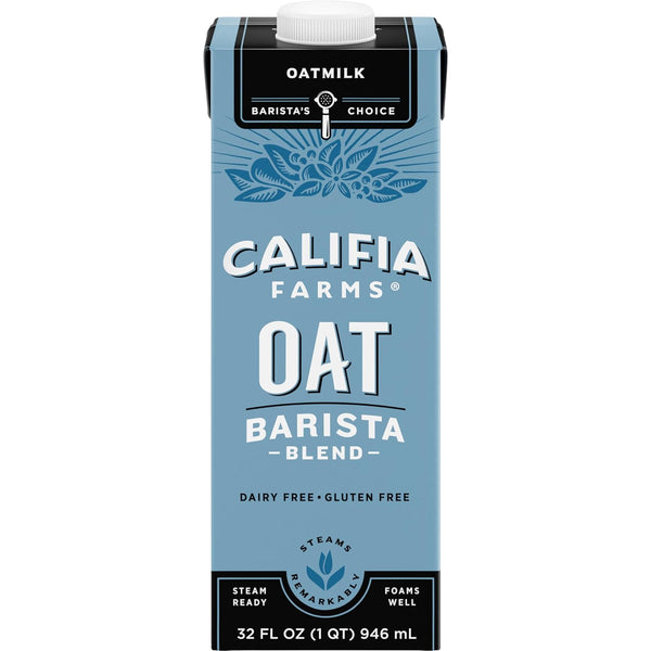Califia Farms - Oat Barista Blend Oat Milk, 32 Oz, Dairy Free,