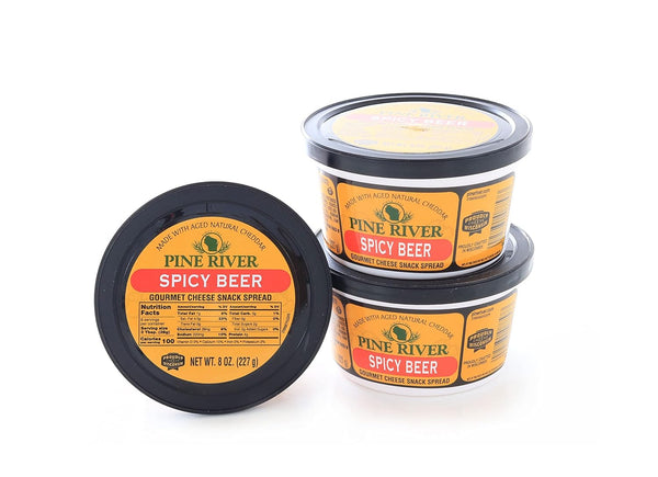 Pine River Cheese Spreads 3-Pack | Spicy Beer | (3) 8 oz