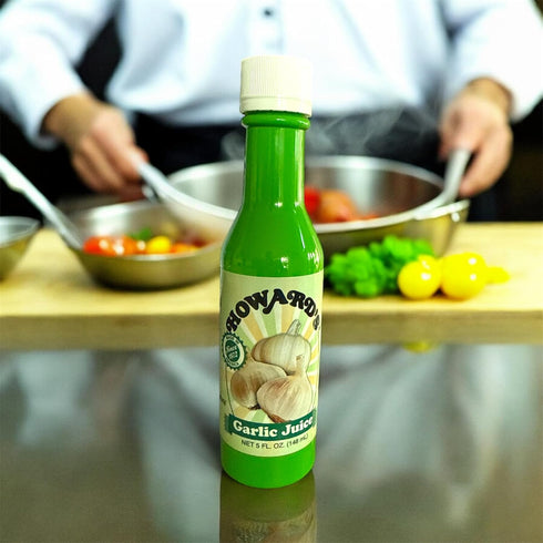 5 oz Howards Garlic Juice, fl | Pure Liquid Garlic Seasoning | All-Natural Flavor Enhancer for Cooking, Marinades