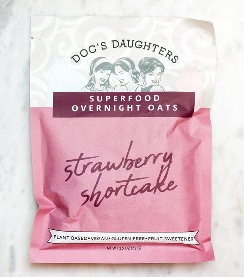 Doc's Daughters (6 Pack) Superfood Overnight Oats - Strawberry Shortcake
