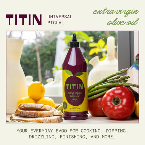 2025 TITIN Extra Virgin Olive Oil for Everyday Cooking, High Polyphenol, First Harvest Cold-Pressed Single Origin