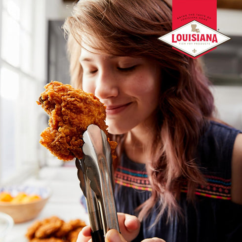 Pack 3 Louisiana Seasoned Chicken Fry Batter of Crispy Southern Coating Mix for Fried Chicken Delicious and Convenient
