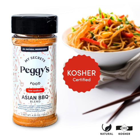 MY SECRETS PEGGY'S FOOD 4.25 Oz My Secrets Peggys Food Asian BBQ Seasoning Blend - Low Sodium Spice for Grilling