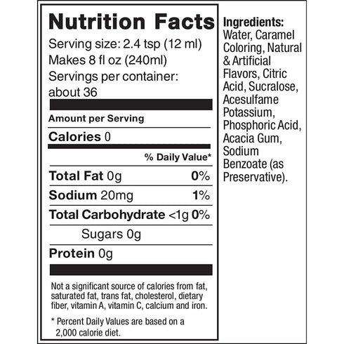 440ml 3 Pack, 14.8 Oz SodaStream Diet Caffeine Free Cola, Fl