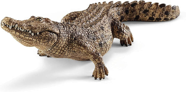 Gemini&Genius Crocodile Safari Animal Action Figure Toy with Moveable Jaw for Kids