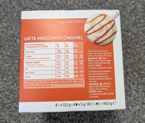 16 Pack 3 Nescafe Dolce Gusto Coffee Pods, Caramel Macchiato, capsules