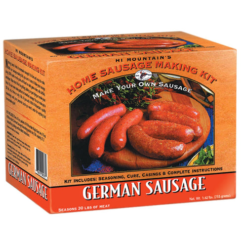 Hi Mountain Seasonings GERMAN Sausage Making Kit Includes Sausage Seasoning, Cure Natural