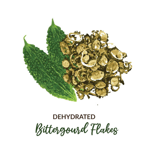 (30g 1.05 oz) SHROOTS Dehydrated Bittergourd (Karela) Flakes Air Dried Dehydrated Vegetable, Gluten Free, Vegan, No