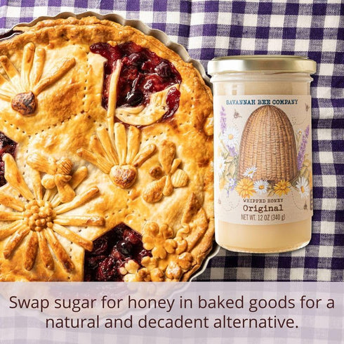 Savannah Bee Company Natural Whipped Honey - Spreadable Delight
