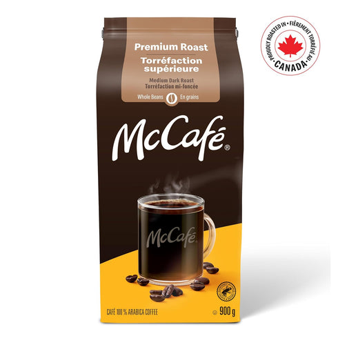 900g/31.7 oz., McCafe Medium Dark Premium Roast Whole Beans, {Imported from Canada}