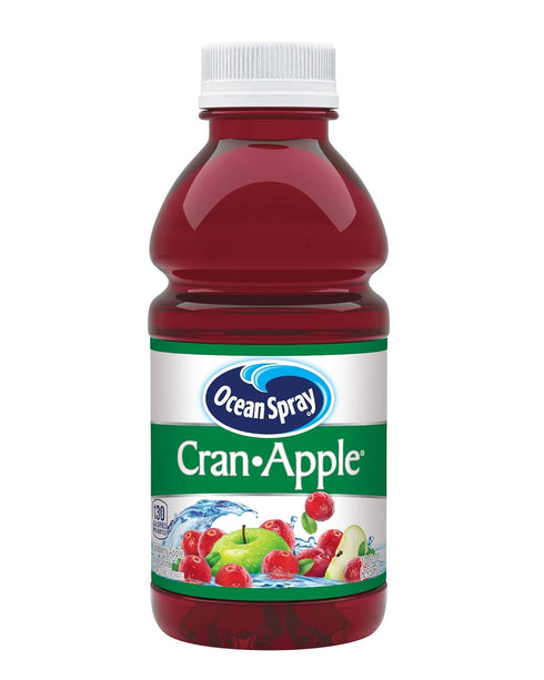 10 Oz 6 Count (Pack 1) Ocean Spray Cran-Apple Cranberry Apple Juice Drinks, Fl Bottles