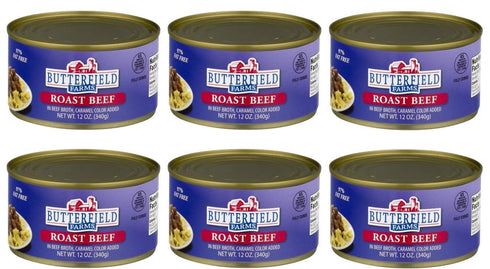 Tony Downs Food Butterfield Farms Roast Beef in Beef Broth, 12 oz (Pack of 6)