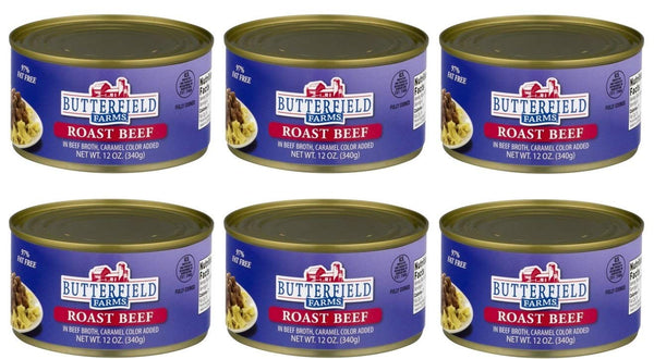 Tony Downs Food Butterfield Farms Roast Beef in Beef Broth, 12 oz (Pack of 6)
