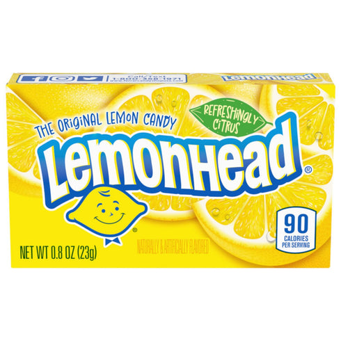 0.8 (Pack 24) Lemonhead Hard Lemon Candy, Ounce Boxes