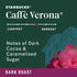 100% 1 (40 Starbucks K-Cup Coffee Pods, Dark Roast, Caff Verona for Keurig Brewers, Arabica, Box Pods)