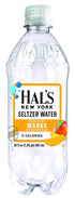 Hal's New York 20 Oz (Pack 24) Seltzer Water, Mango Sparkling Water, Fl Bottles