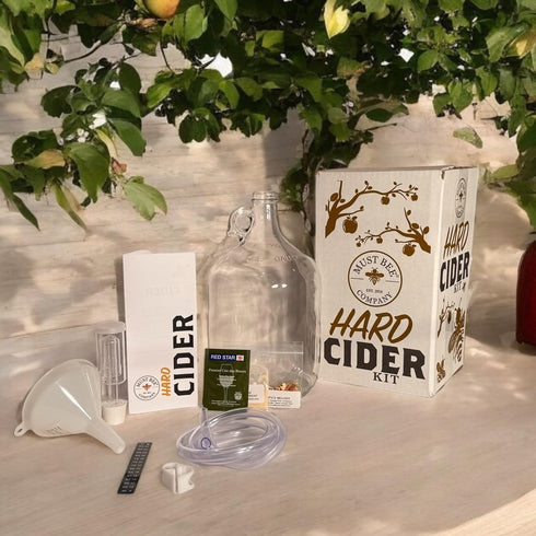1 Set Must Bee Company Hard Cider Making Kit - Gallon Homebrew for Beginners