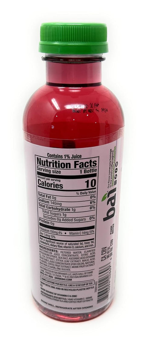 Dr Pepper-7up 18 oz, 6 Bai Kula Watermelon, Units