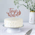 WeBenison Rose Gold Glitter Two Wild Cake Topper for Baby Shower, Kids 2nd Birthday Party Decorations