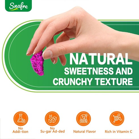 150G/5.3OZ Frozen 100% Freeze Dried Dragon Fruit Chunks, Freeze Dried Fruit, Dragon Fruit, No Sugar Added, Natural
