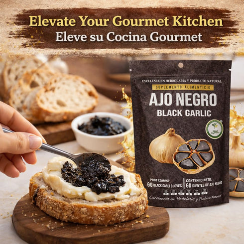 60 100% Ajo Negro (Black Garlic) - Whole Cloves - Natural Superfood Dietary Supplement - High in Antioxidants