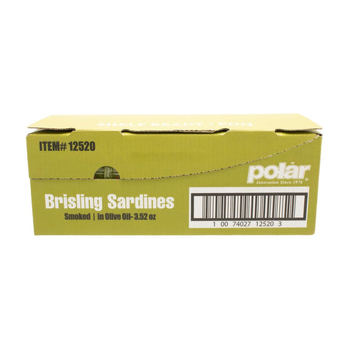 3.52 (Pack 12) MW Polar Brisling Sardines, Smoked in Olive Oil, Ounce