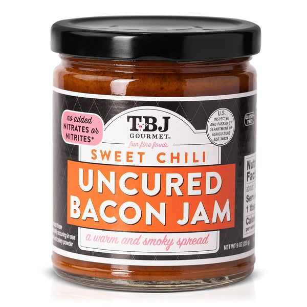 TBJ Gourmet Sweet Chili Bacon Jam - Bacon Top Ingredient - Premium