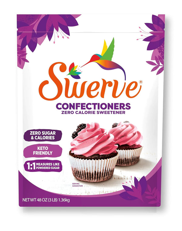 Swerve Ultimate Sugar Replacement Sweetener, Confectioners Sugar Substitute, Zero Calorie, Keto Friendly,