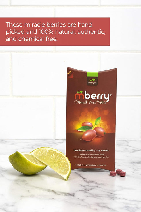 10-Count (Pack 2) mberry Miracle Fruit Tablets