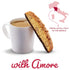 21.5 oz Nonni's Cioccolati Dark Chocolate Almond Biscotti Cookies Individually Wrapped Italian Coffee Snack, Crunchy