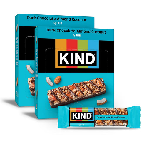 KIND Healthy Snacks Bars, Dark Chocolate Almond Coconut, Gluten Free, High Fiber