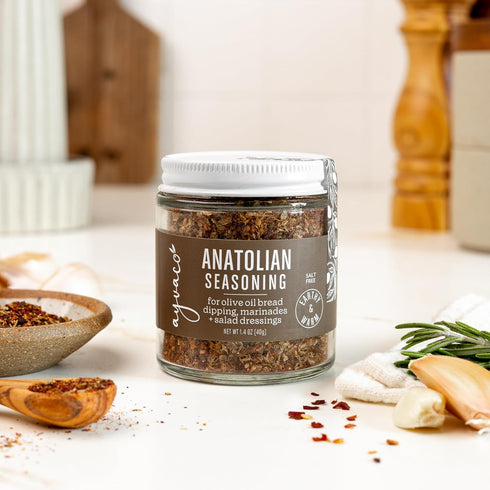 2 Ayvaco Bread Dipping Olive Oil Seasonings Duo | Premium Gourmet Mediterranean & Anatolian Spice Blends | Perfect
