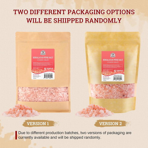 52USA 80 oz (5 Himalayan Pink Salt, Coarse Grain, Pound), Pink Himalayan Sea Salt, Sea Salt for Grinder Refill, Kosher