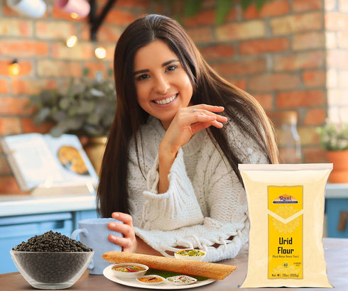 28oz (1.75lbs) 800g Rani Urid/Urad Flour (Black Matpe Beans Flour) ~ All Natural | Vegan | Gluten Friendly | NON-GMO |