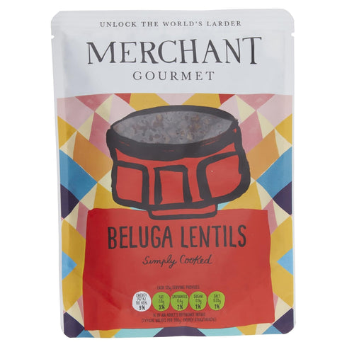 Merchant Gourmet 250 Black Beluga Lentils, GR