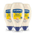 Hellmann's Real Mayonnaise Squeeze Bottle 3 Count a Rich Creamy Condiment Gluten