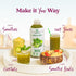100% 2-Pk, 48oz Smartfruit Harvest Greens + Detox Real Fruit Pure with Kiwi, Cucumber, Kale, Spinach, Lemongrass, Apple
