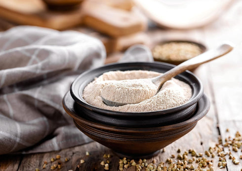 3 Food to Live - Organic Hulled Buckwheat Flour, Pounds - Non-GMO, Finely Milled Raw Buckwheat Groats, Kosher, Vegan