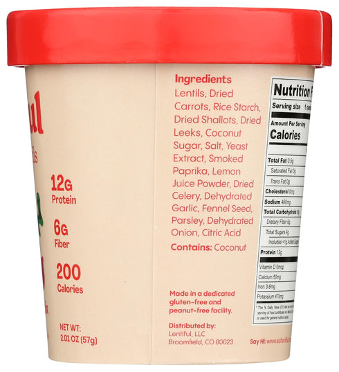 Lentiful 2.01 , Lentils Instant French Mirepoix, Ounce