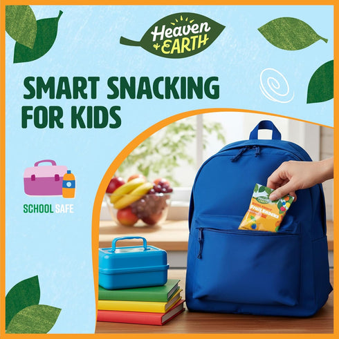 Pack, .8 oz (30 Gummies Heaven & Earth Fruit Snacks, Variety Pouches) | Real Fruit for Kids | School Safe, Natural