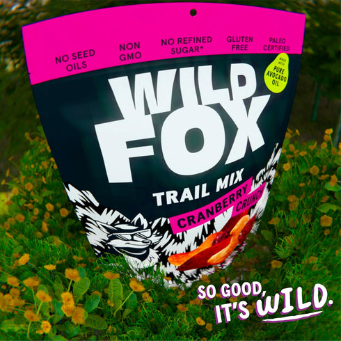 10 (Pack 3) Wild Fox Trail Mix Healthy Plant-Based Snack Made With Pure Avocado Oil And No Refined Sugar Or Seed Oils