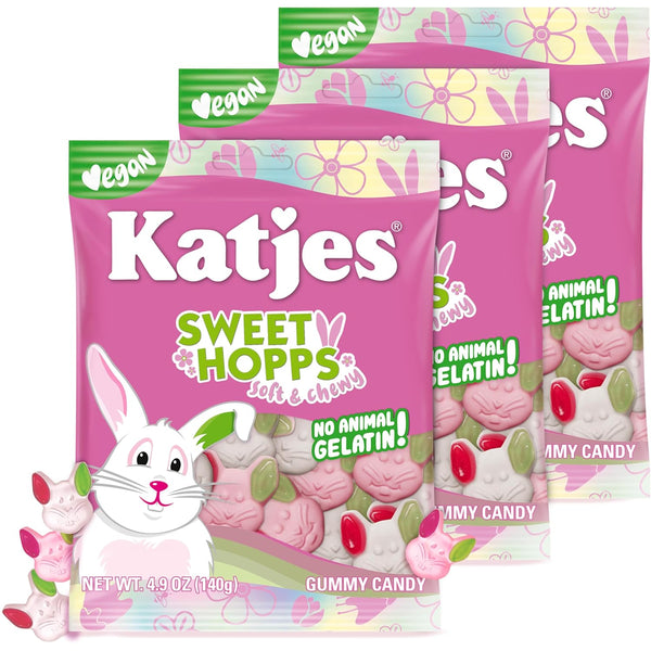 Katjes Sweet Hopps Mothers Day Gifts (3 Pack), Soft & Flavorful Foam