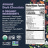 (6G 3s, 1oz, 12-Pack Tosi Nut Bars, Almond Dark Chocolate, Healthy Snacks for Adults & Kids, Plant Based Crunchy Bars