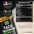Taco Seasoning Mix - Gluten Free & Low Sodium Garlic Powder Blend for Tacos, Fajitas & Burritos, 4.7oz