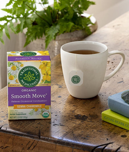 (Pack 3) 48 Traditional Medicinals Smooth Move Senna Chamomile Herbal Tea of - Tea Bags Total
