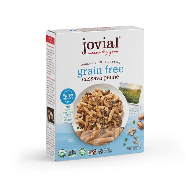 Jovial Grain-Free Cassava Penne Rigate - Penne Pasta Noodles, Cassava Pasta, Penne