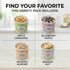 Pack 12 Pack Mylk Labs Variety Protein Oatmeal Cups, Whole Grain, Low Sugar, High Fiber Healthy Breakfast, Quick
