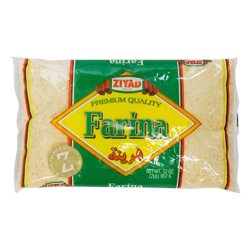 Ziyad Premium Quality Farina Finely Ground, Smooth Wheat Cereal High Fiber, No